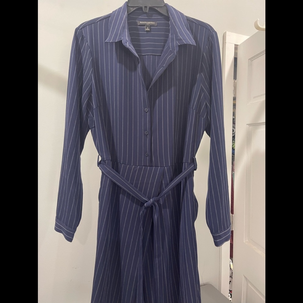 Pin striped suit dress